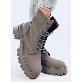 Šněrovací kozačky Tamar Green zelená 2 Šněrovací kozačky Tamar Green zelená 2