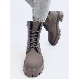 Šněrovací kozačky Tamar Green zelený 1