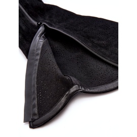 Dámské prolamované boty černé S.Barski HY66-132 černá 4 Dámské prolamované boty černé S.Barski HY66-132 černá 4