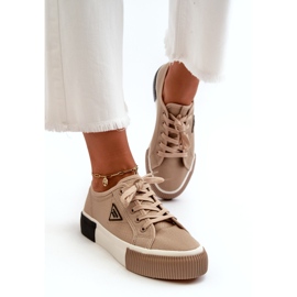 MSMG Dámské nízké tenisky, hnědé hnědý 1