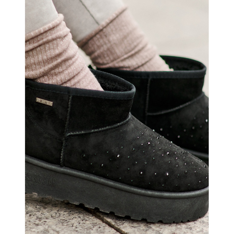 Sněhule s ozdobou na platformě Big Star OO274A105 Black černá 2