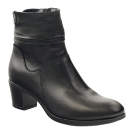 Gregors Dámské kožené boty izolované Fleece 614 Black černý 1