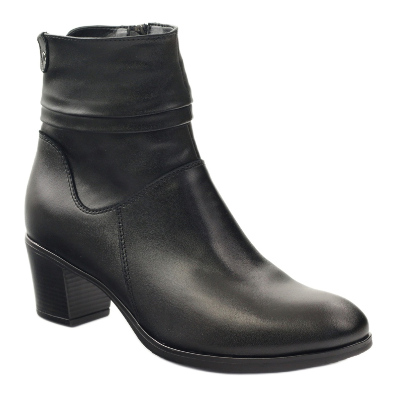 Gregors Dámské kožené boty izolované Fleece 614 Black černý 1