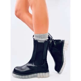 Vysoké chelsea boty Troy Black černý 2