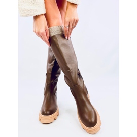 Hrubé boty Hewes Army Green zelený 1