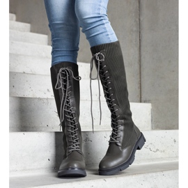 Zelené nazouváky s elastickým svrškem od Veradi zelený 1