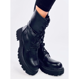 Šněrovací kozačky Barkley Black černá 2 Šněrovací kozačky Barkley Black černá 2