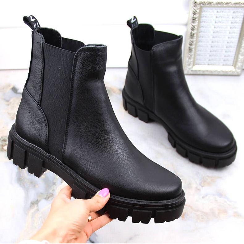Černé dámské boty Chelsea boots Dolce Pietro černá 1