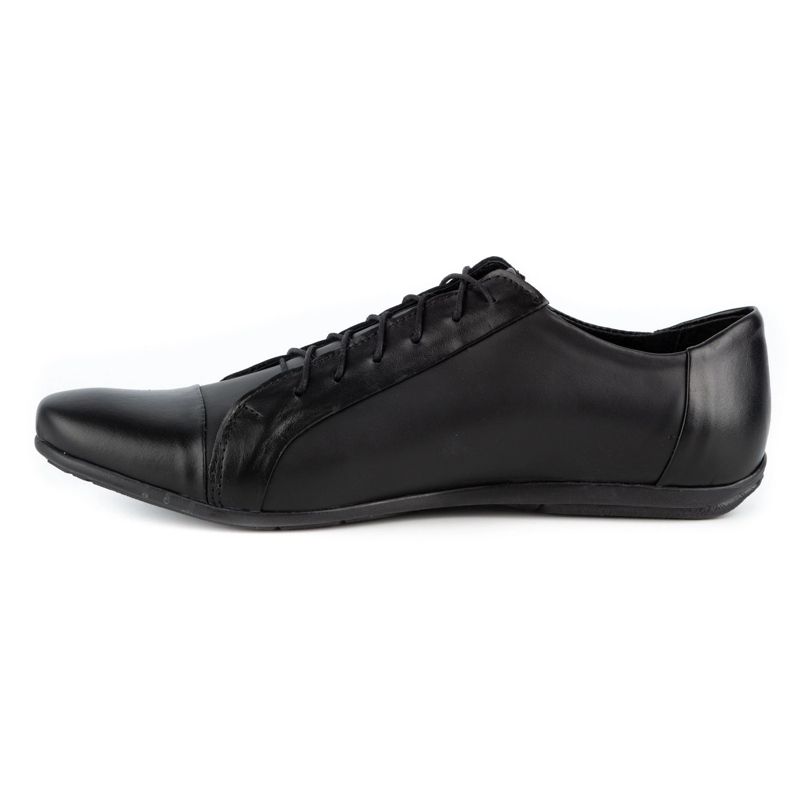 Polbut Elegantní pánské boty k džínům C23 černé černý 2