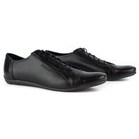 Polbut Elegantní pánské boty k džínům C23 černé černý 3
