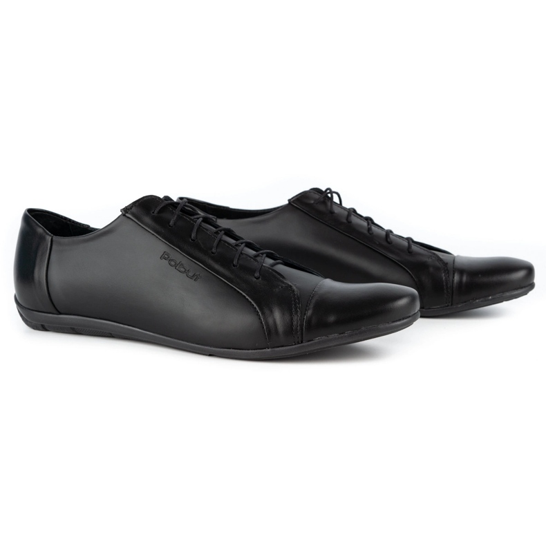Polbut Elegantní pánské boty k džínům C23 černé černý 3