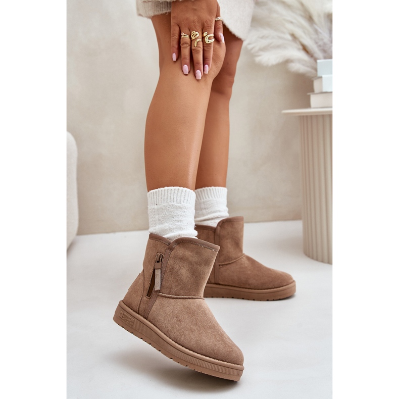 Dámské sněhule Big Star OO274A165 Béžová béžový 2