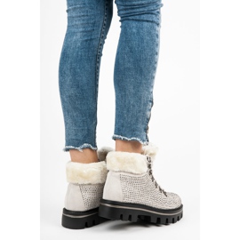 Kylie Stylové kozačky s chráničem hnědý 2