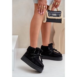 Dámské sněhule na platformě s kožíškem, Branek Black Ciabellae černá 2 Dámské sněhule na platformě s kožíškem, Branek Black Ciabellae černá 2