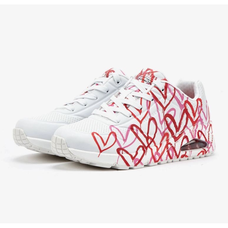 Boty Skechers X Jgoldcrown Uno-Spread The Love W 155507-WRPK bílý 1