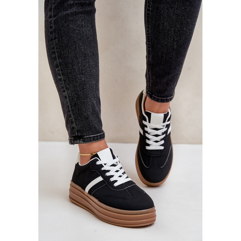 Dámské Tenisky na platformě Černé Dravinnia černý 2