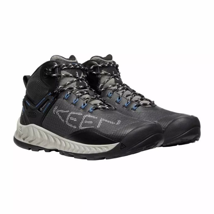 Boty KEEN Nxis Evo Mid Wp MAGNET/BRIGHT Cobalt KE-1026108 černý 1
