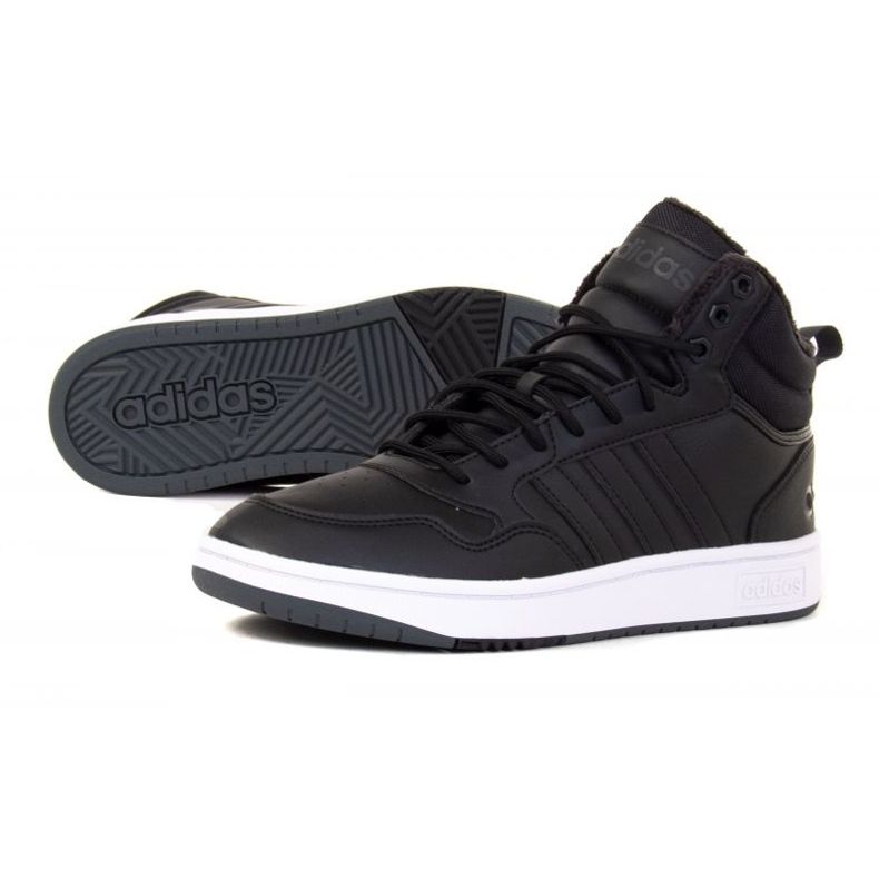 Boty Adidas Hoops 3.0 Mid Wtr GZ6679 černý 1