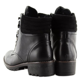 Černé šněrovací trapery K-3 černé černý 2