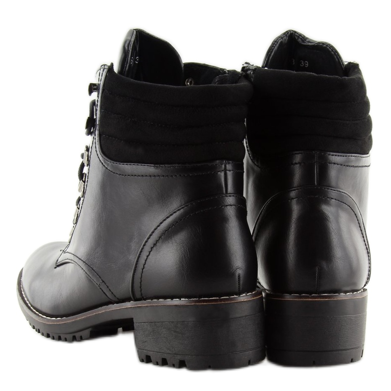 Černé šněrovací trapery K-3 černé černý 2