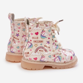 Dětské zateplené kozačky se zipem Unicorns Beige Tiptop béžový 6