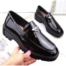 Filippo W PAW463 černé lakované slip-on boty černá 2
