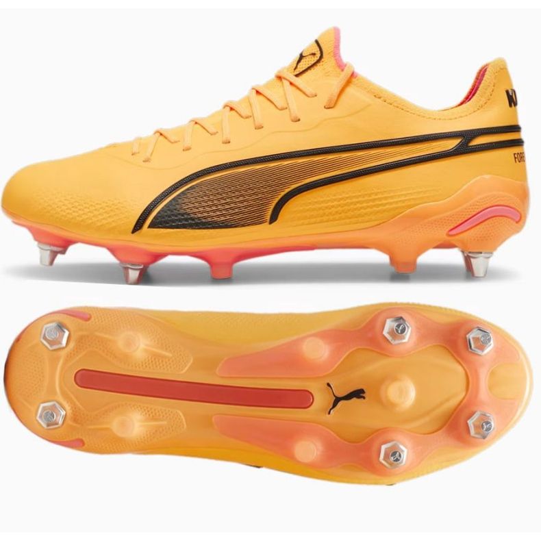 Boty Puma King Ultimate MxSG 107562 04 oranžový 1