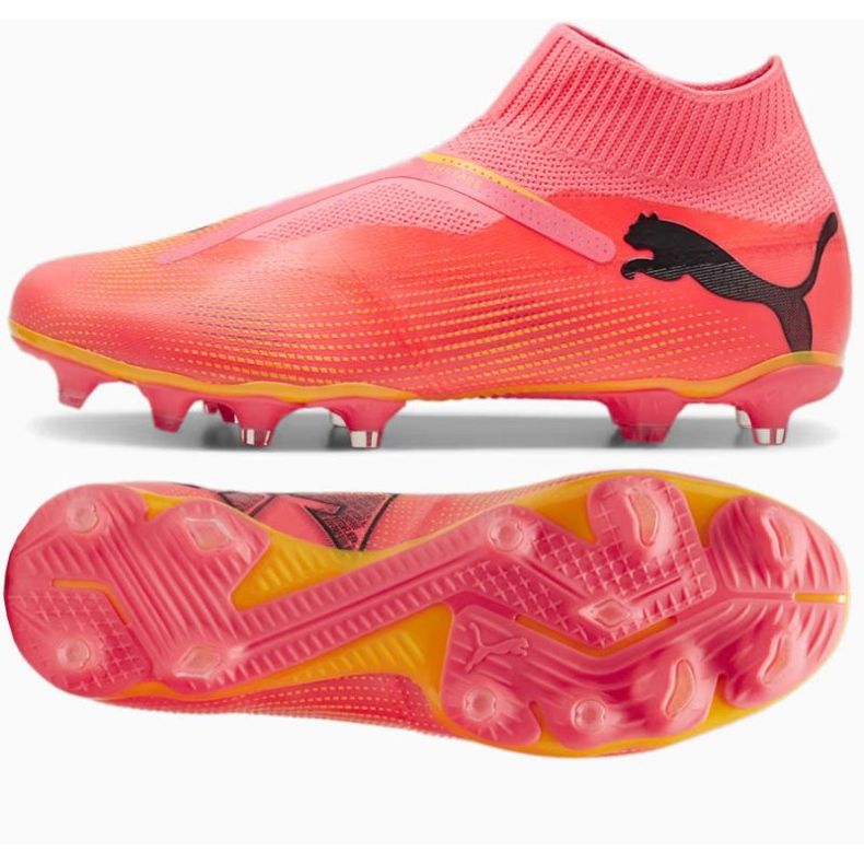 Boty Puma Future 7 Match+ Ll FG/AG 107711 03 růžový 1