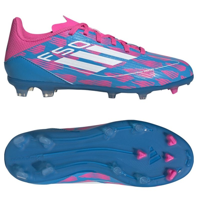 Boty Adidas F50 League Fg IF1365 modrý 1