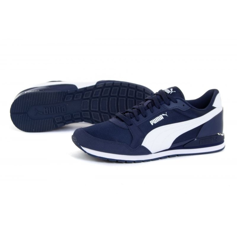 Síťované boty Puma St Runner V3 384640 02 bílý 1