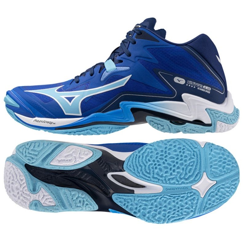 Boty Mizuno Wave Lightning Z8 Mid V1GA240501 modrý 1