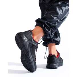 Dámská treková obuv SOFTSHELL Outdoor DK 1096 černá černý 2