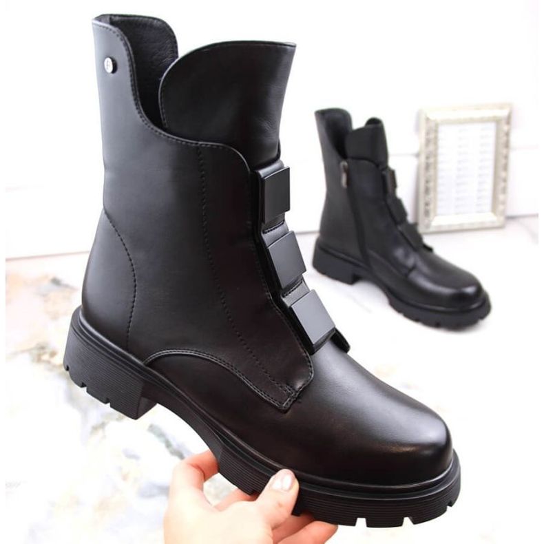 Filippo W PAW492 zateplené kozačky na zip, černé černý 2