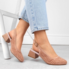 Semišové sandály Jezzi W JEZ403C růžové růžový 2