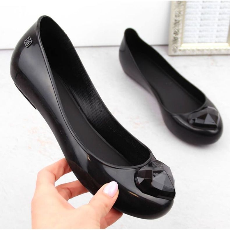 Pohodlné vonné balerínky Zaxy W INT2007B, černé černá 2