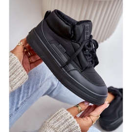 Dámské zateplené tenisky Big Star OO274A530 Černé černá 3