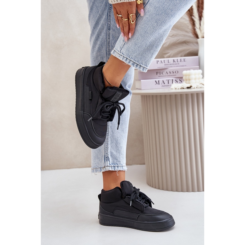 Dámské zateplené tenisky Big Star OO274A530 Černé černá 2