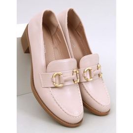 Rabier Beige lodičky na širokém podpatku béžový 1