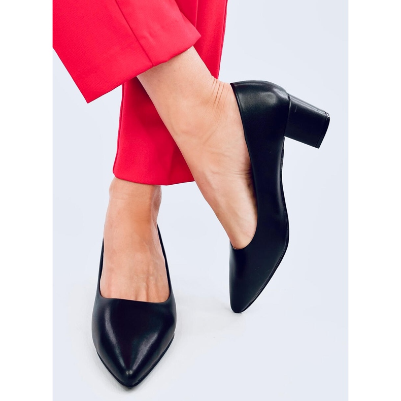 Crafts Černé lodičky na nízkém podpatku černá 2