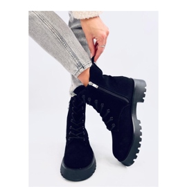 Šněrovací chelsea boty Franti Black - Inello černý 2