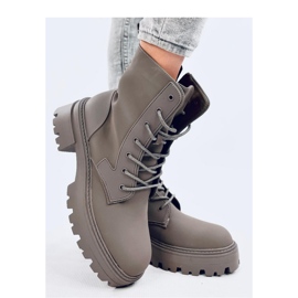 Šněrovací kotníkové boty Tamar Green - Inello zelená 1