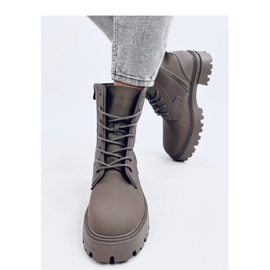 Šněrovací kotníkové boty Tamar Green - Inello zelená 2