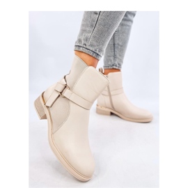 Béžové dámské obilné Chelsea boty béžový 1