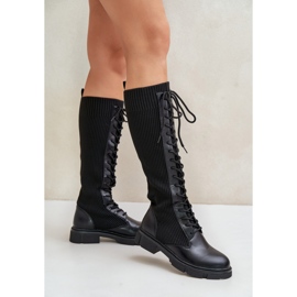 Černé boty model 9060 černý 1