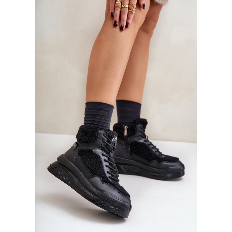 Lee Cooper LCJ-24-47-3145 černé sportovní boty černá 1