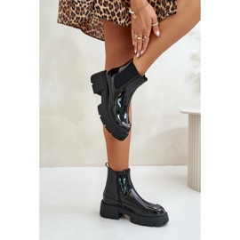 Chelsea boty Model 1697-1 Black černá 1 Chelsea boty Model 1697-1 Black černá 1