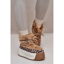 Sněhule Big Star OO274A208 Hnědé/Leopardí hnědý 1