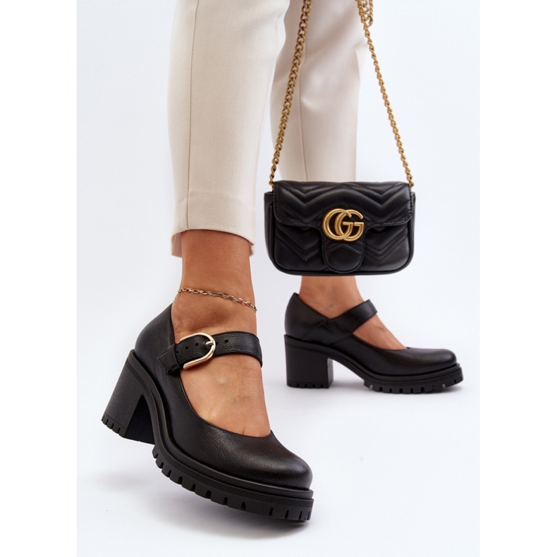 Černé lodičky Zazoo 20166 černý 1