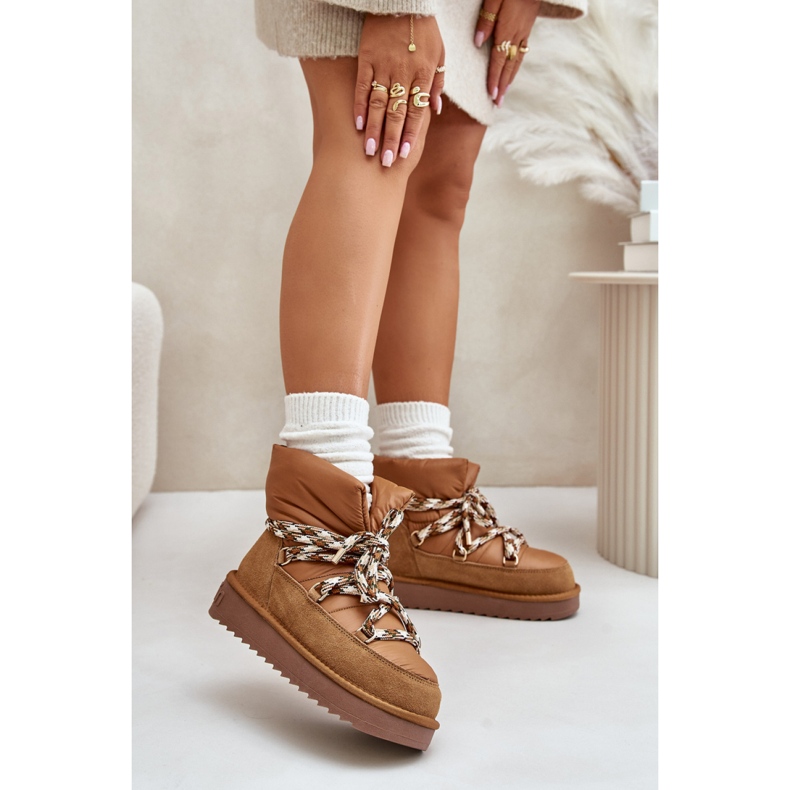 Sněhule Model DFSH375003 Hnědé hnědý 1