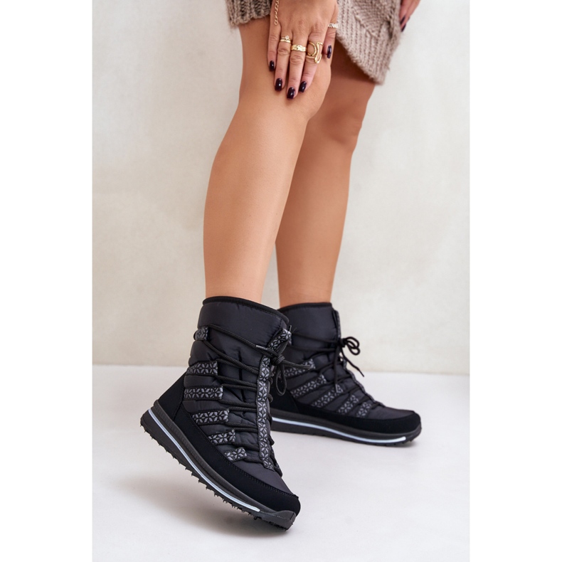 Progress PROGJ-20-02 Černé boty do sněhu černý 1